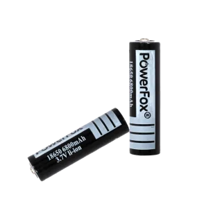 Due batterie ricaricabili PowerFox 18650 per puntatore laser ACE Pro