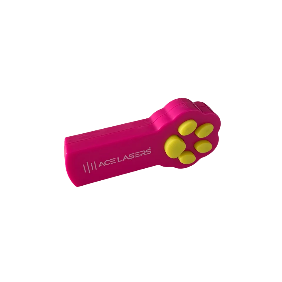 Laser per gatti a punto rosso ACE Lasers con corpo rosa