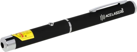Puntatore laser rosso AR-1 visto di lato