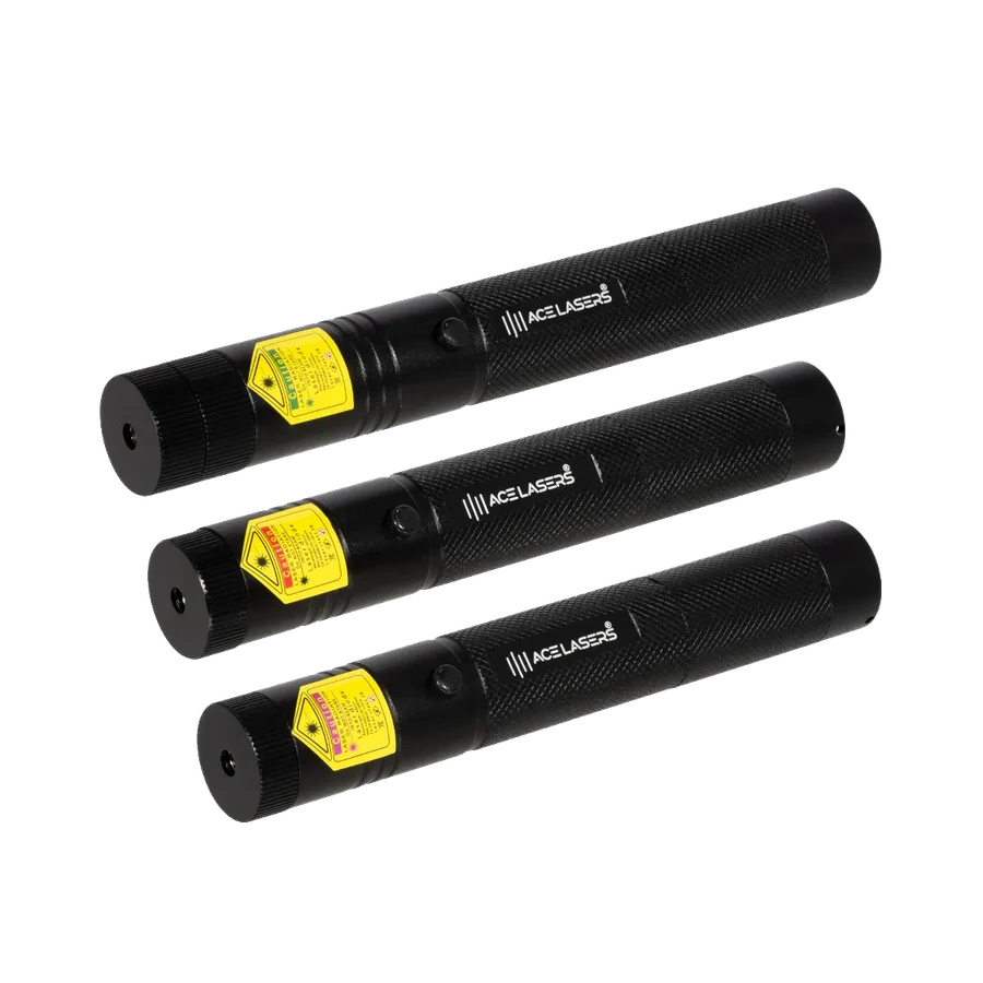 Set di puntatori laser professionali ACE Lasers AGP-1 Pro, ARP-1 Pro e AVP-1 Pro